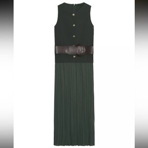 Zara belted midi dress